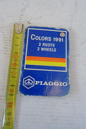 Tabella colori piaggio 1991 - piaggio,